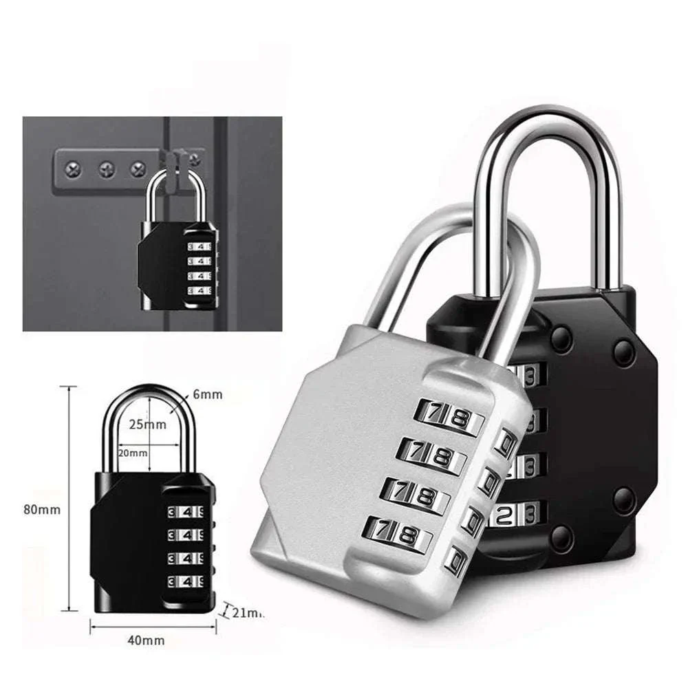 Heavy-Duty Waterproof 4-Digit Resettable Combination Lock - Image 8