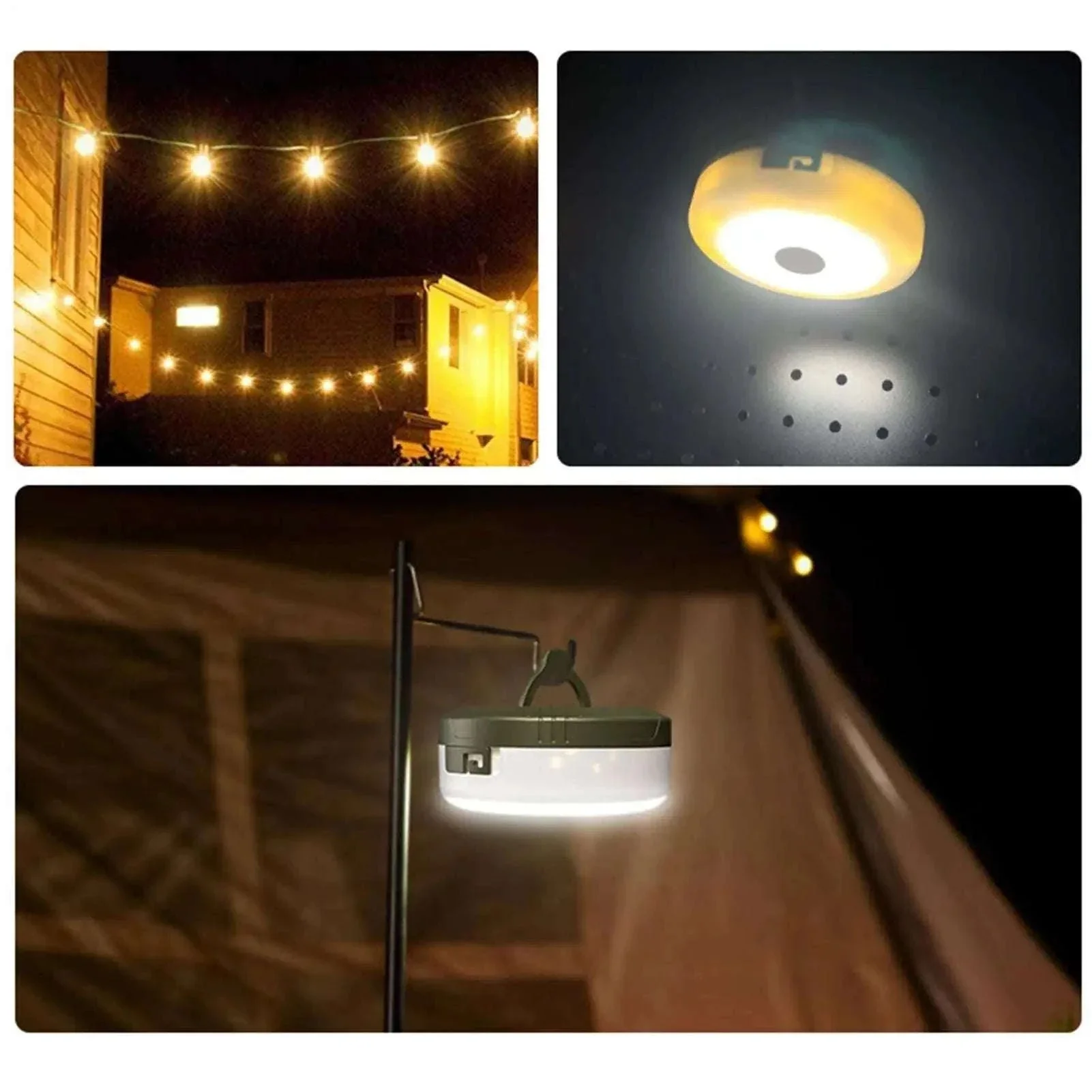 Retractable Camping String Lights 20m USB-C Rechargeable 2600mAh - Image 10