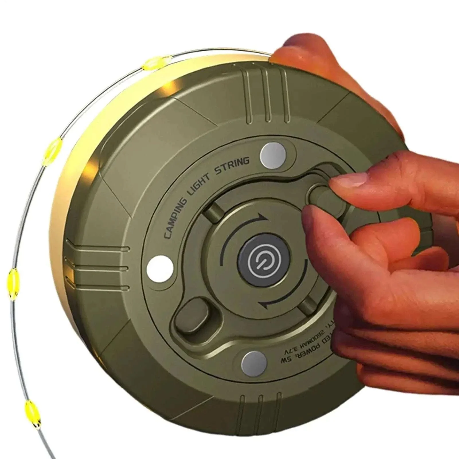Retractable Camping String Lights 20m USB-C Rechargeable 2600mAh - Image 8