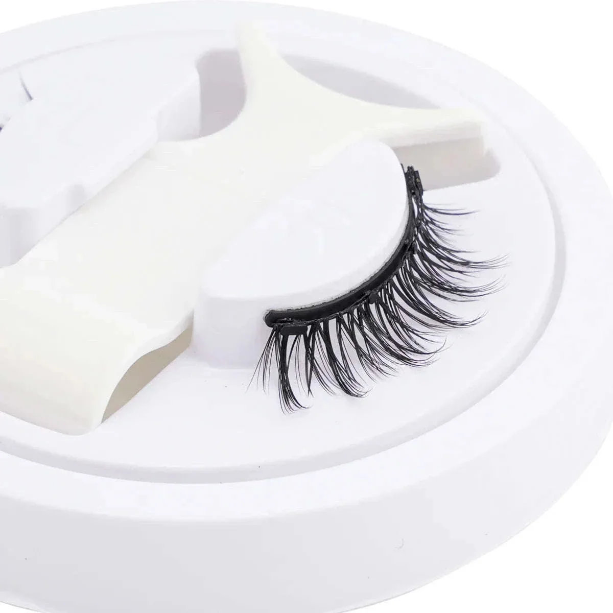 Reusable Magnetic False Eyelashes with Applicator Tweezers Set - Image 2