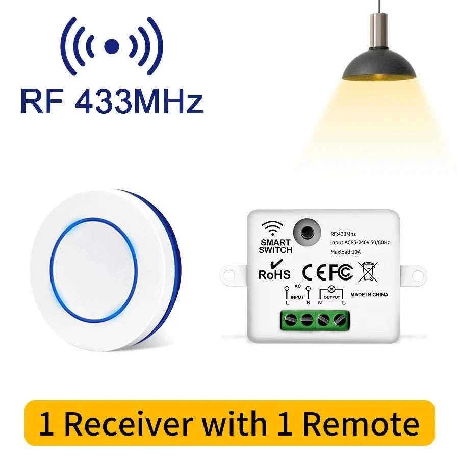 Wireless Light Switch Mini Round Remote Control for LED Lamps - Image 8