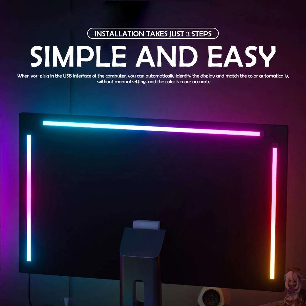 RGB Gaming Light Strip for PC Backlight Sync - Image 4