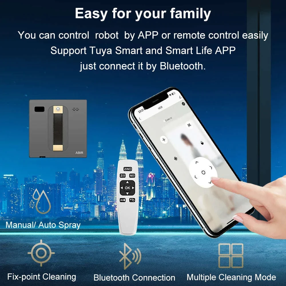 ABIR WD8 Robot Window Cleaner with Dual Spray - Image 4