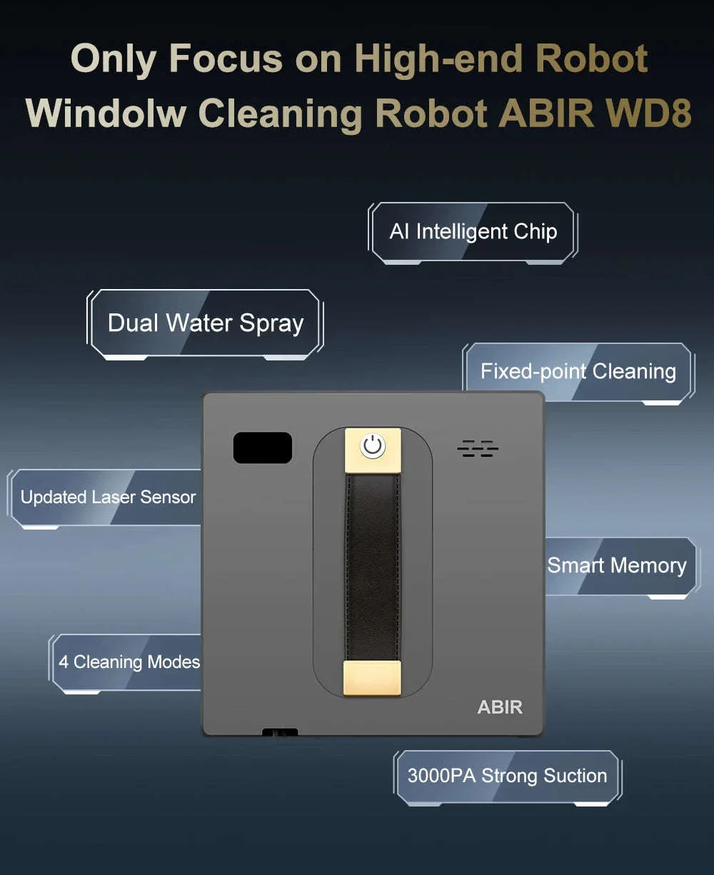 ABIR WD8 Robot Window Cleaner with Dual Spray - Image 8