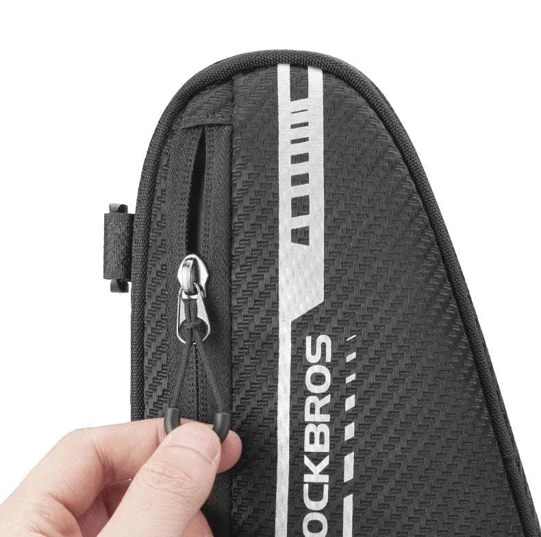 ROCKBROS 1.2L Bike Frame Triangle Bag Rainproof Reflective - Image 13