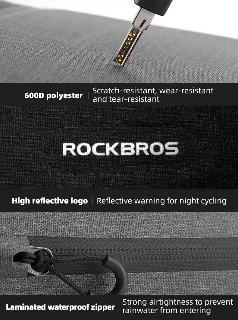 1.5L Waterproof Bike Frame Bag with 43cm Length - Image 15