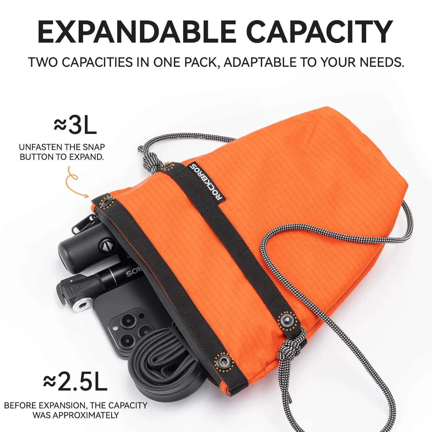 2.5L Waterproof Bike Handlebar Bag with Quick Release Mount - Image 3