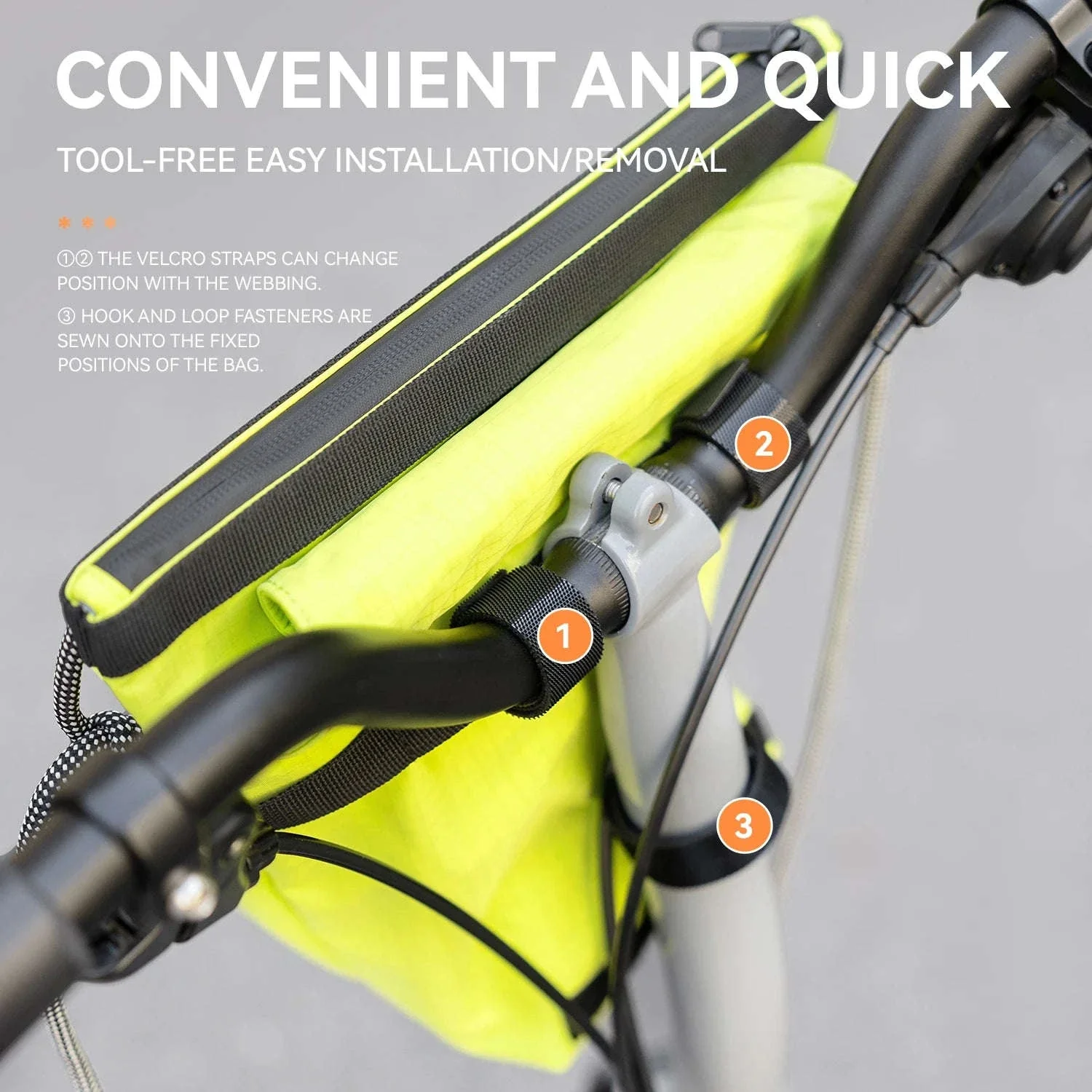 2.5L Waterproof Bike Handlebar Bag with Quick Release Mount - Image 4