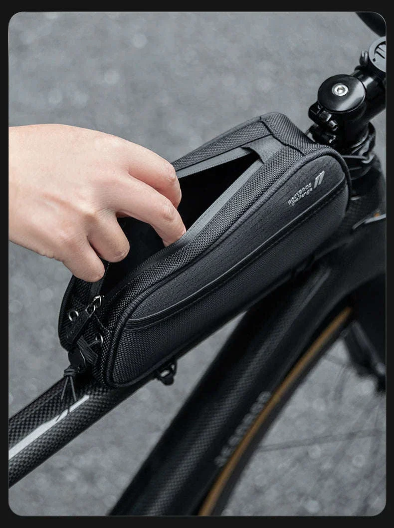 1.3L Bicycle Top Tube Bag with Earphone Port - Image 19
