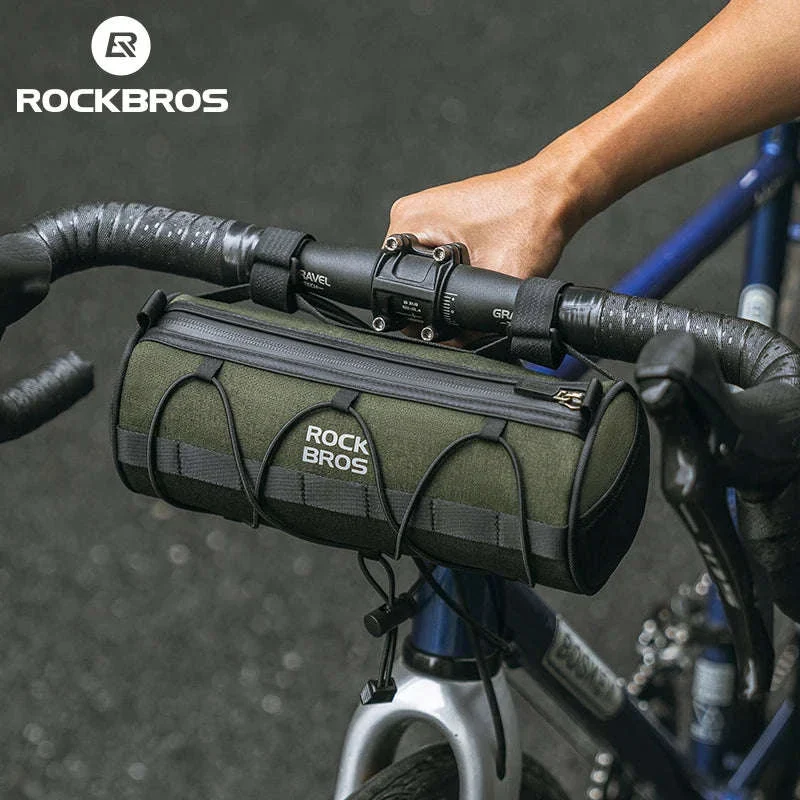 2L Bicycle Handlebar Bag with Shoulder Strap & 3-Point Mount