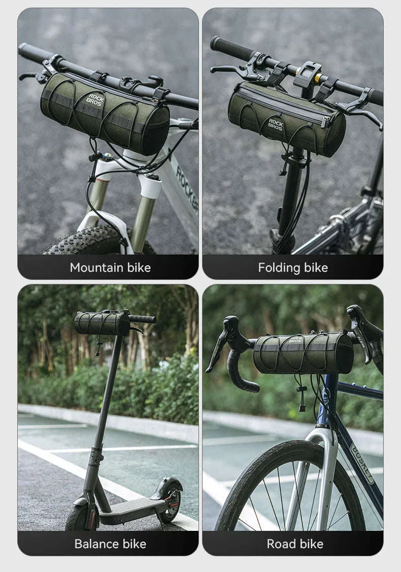 2L Bicycle Handlebar Bag with Shoulder Strap & 3-Point Mount - Image 22