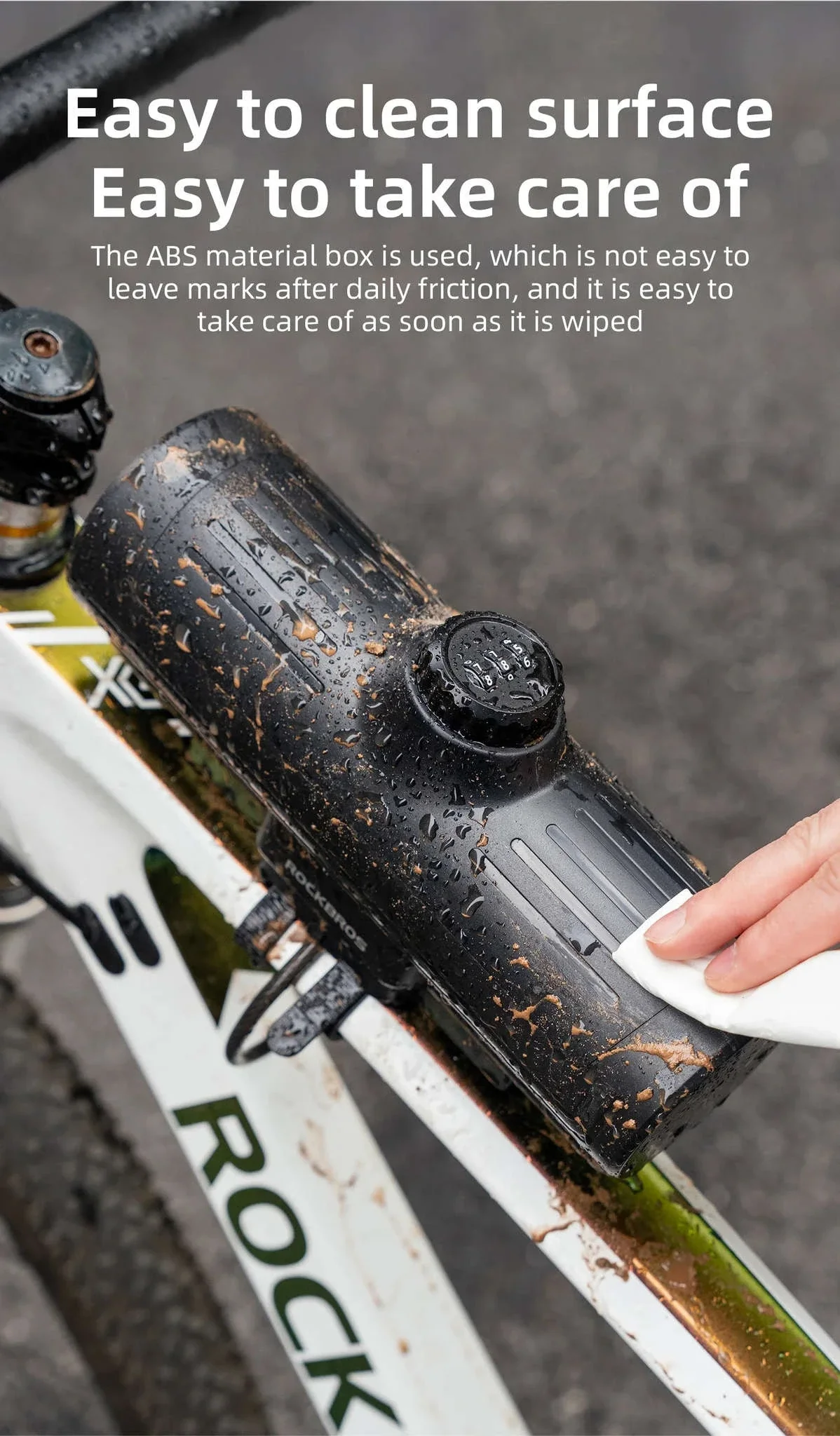 Waterproof Bike Frame Bag with Password Lock 0.7L - Image 13