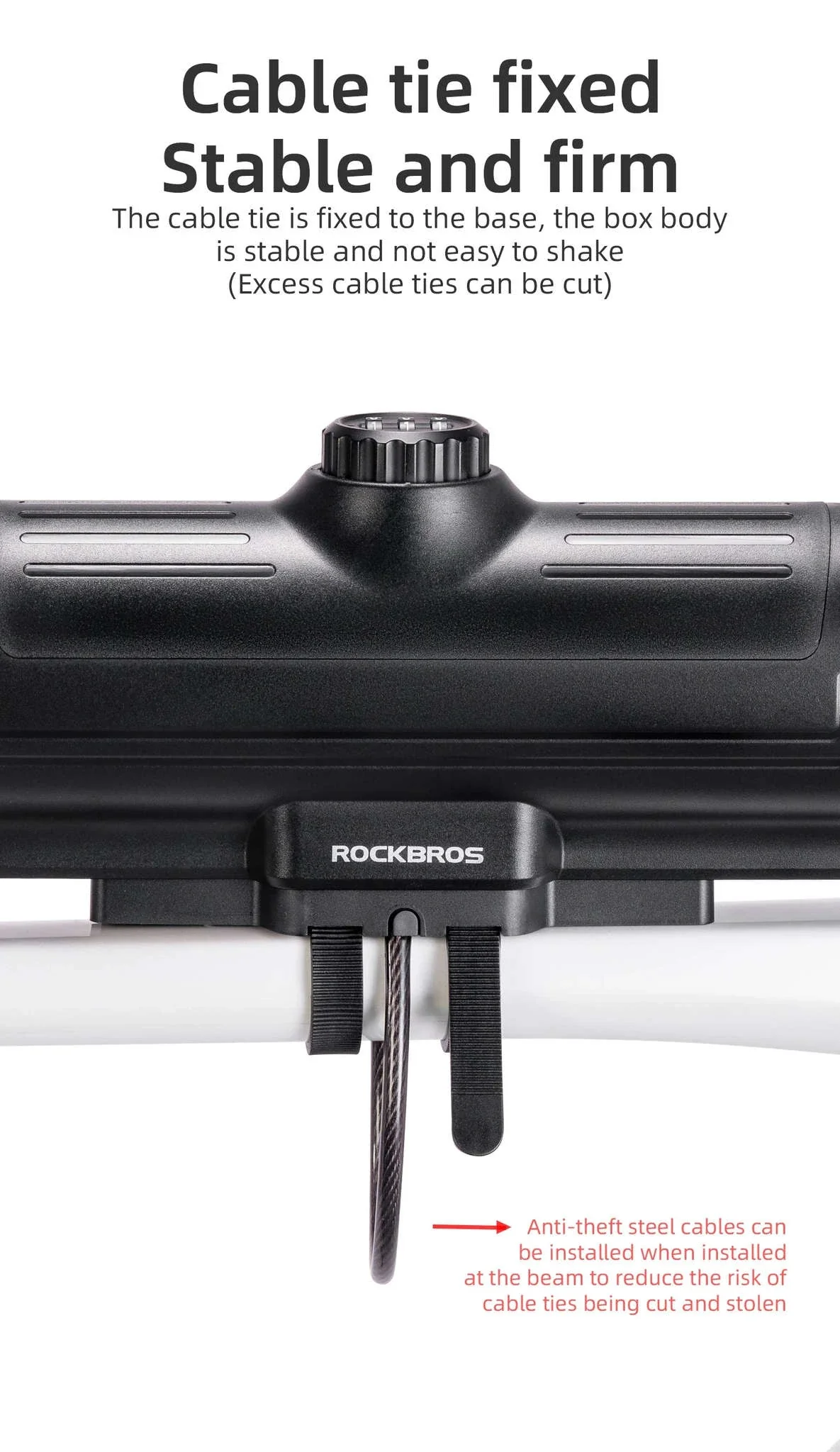 Waterproof Bike Frame Bag with Password Lock 0.7L - Image 14