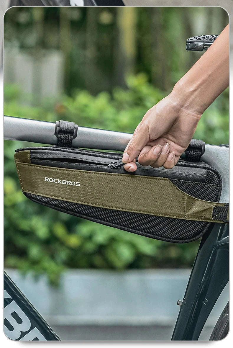 Bike Top Tube Bag Rainproof Nylon Frame Storage - Image 13