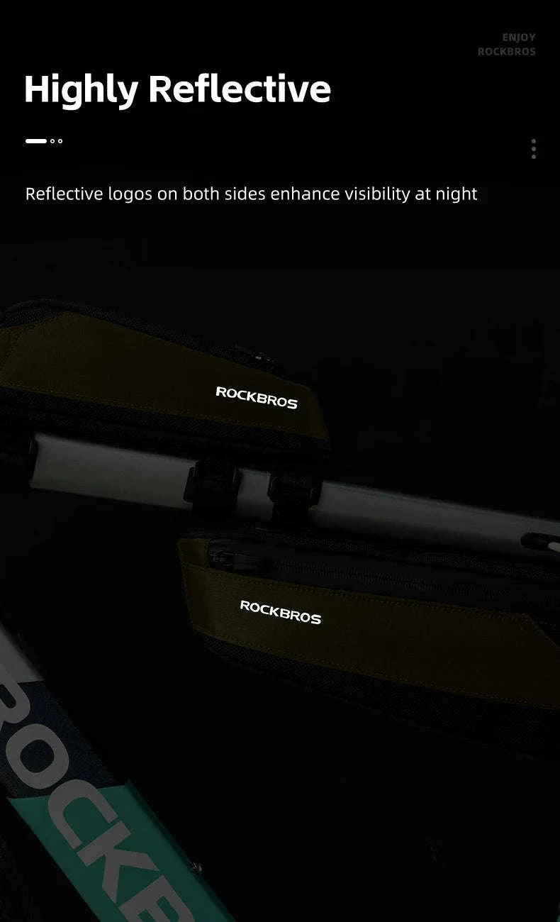 Bike Top Tube Bag Rainproof Nylon Frame Storage - Image 18