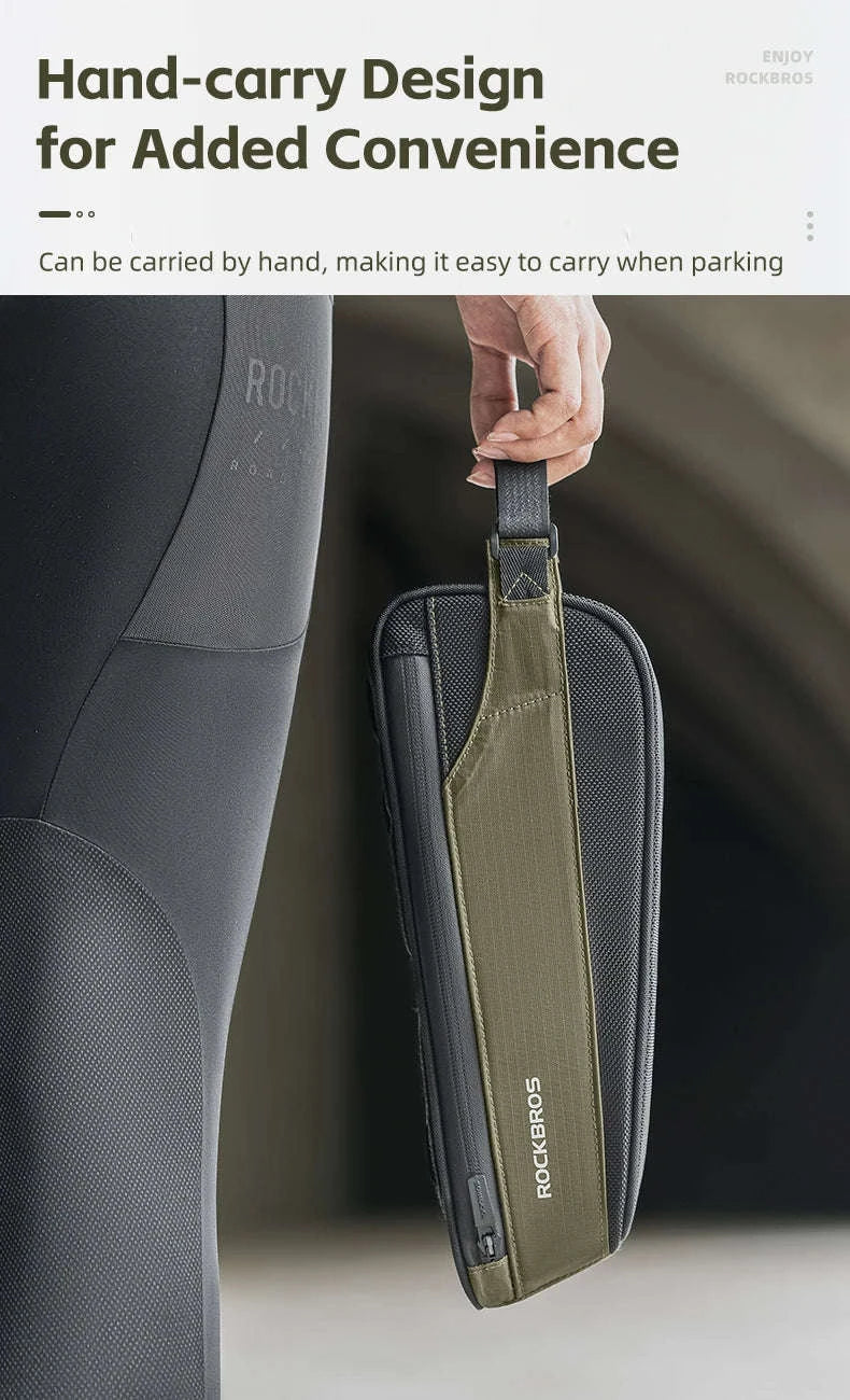 Bike Top Tube Bag Rainproof Nylon Frame Storage - Image 20