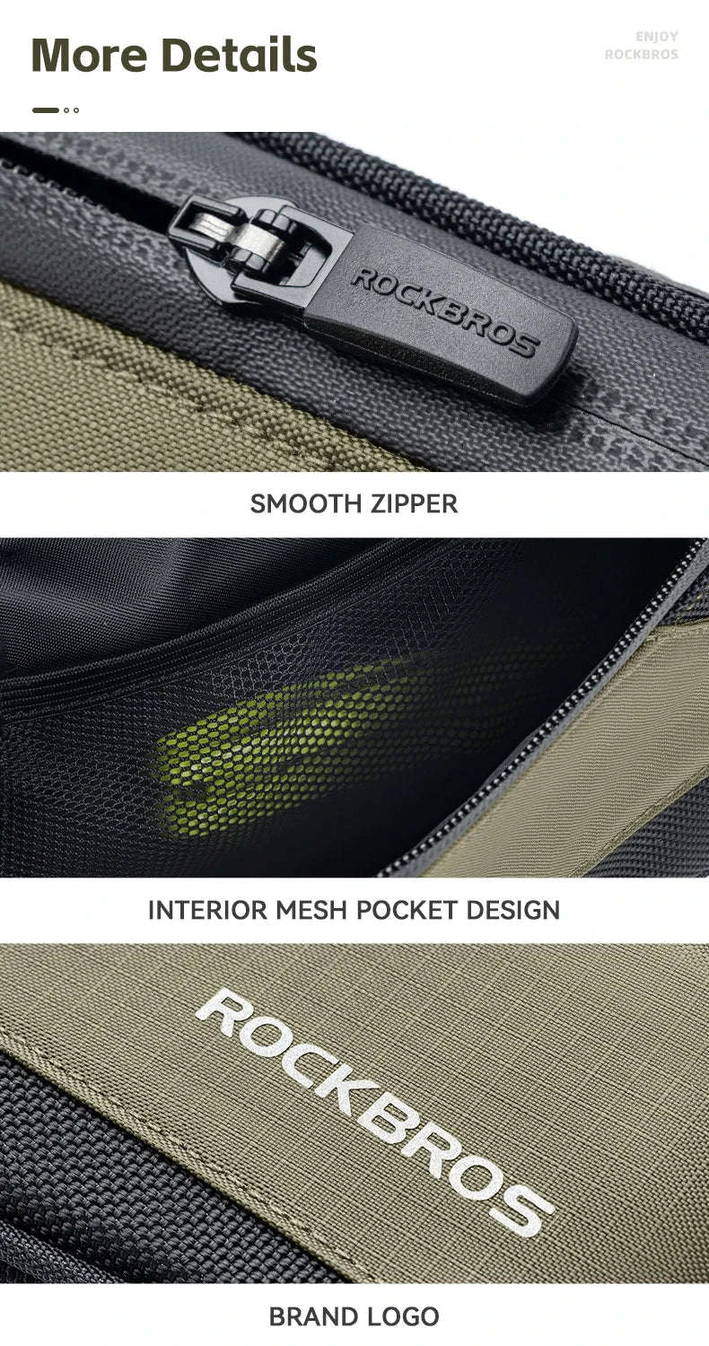 Bike Top Tube Bag Rainproof Nylon Frame Storage - Image 21