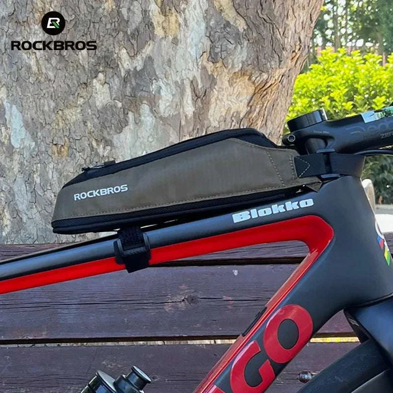 Bike Top Tube Bag Rainproof Nylon Frame Storage - Image 5