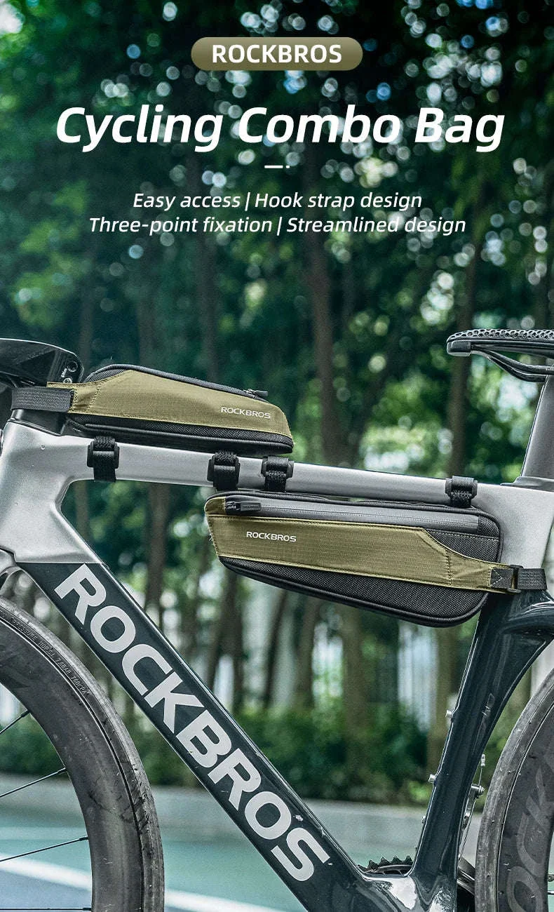 Bike Top Tube Bag Rainproof Nylon Frame Storage - Image 6