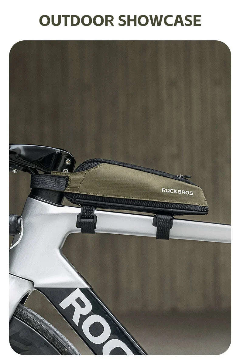 Bike Top Tube Bag Rainproof Nylon Frame Storage - Image 8