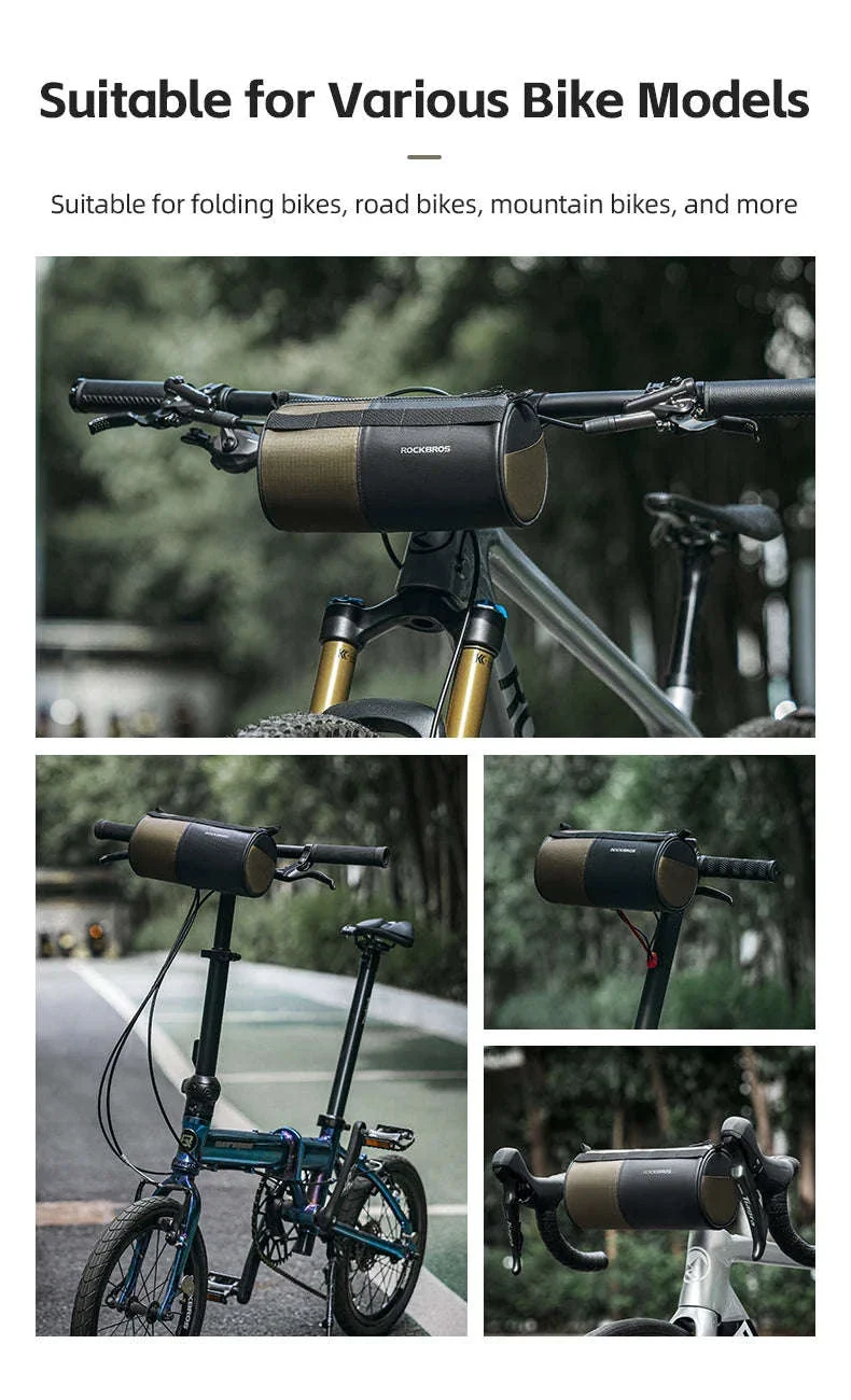 Reflective Bicycle Handlebar Bag, 1.7L Rainproof Front Bag - Image 20