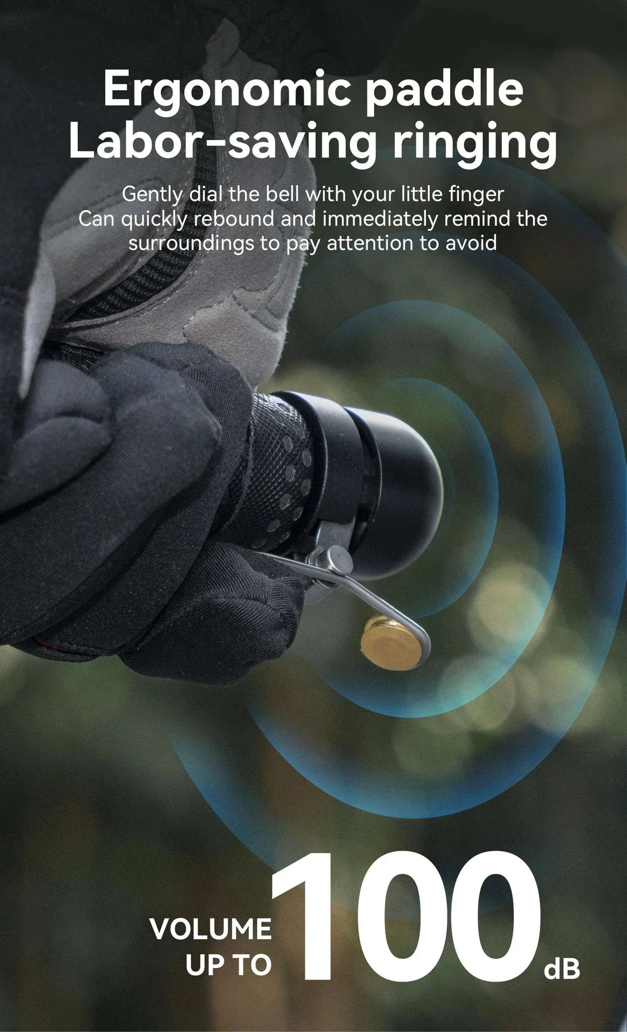 Bicycle Bell 100dB Loud Ring for 22.2mm Handlebars - Image 11