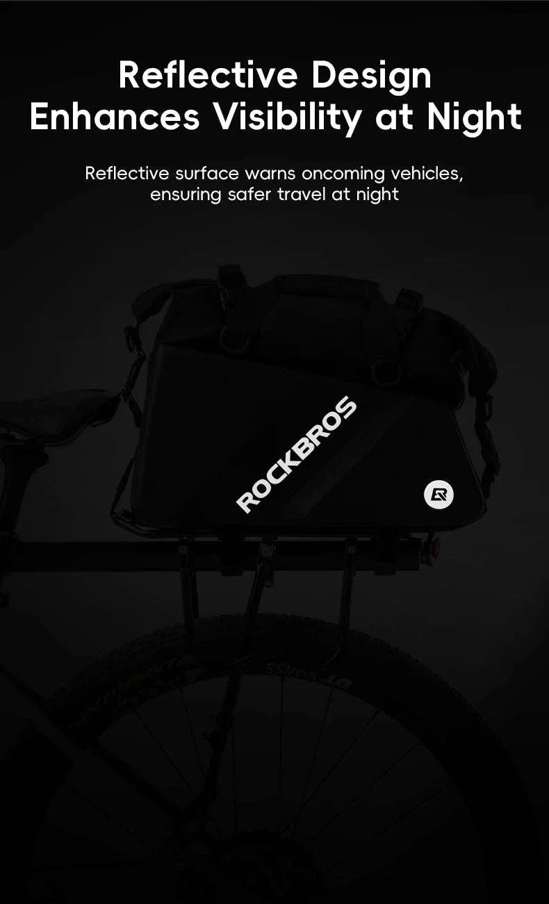 11.6L Bicycle Rear Pannier Bag Double Side Rainproof Storage - Image 15