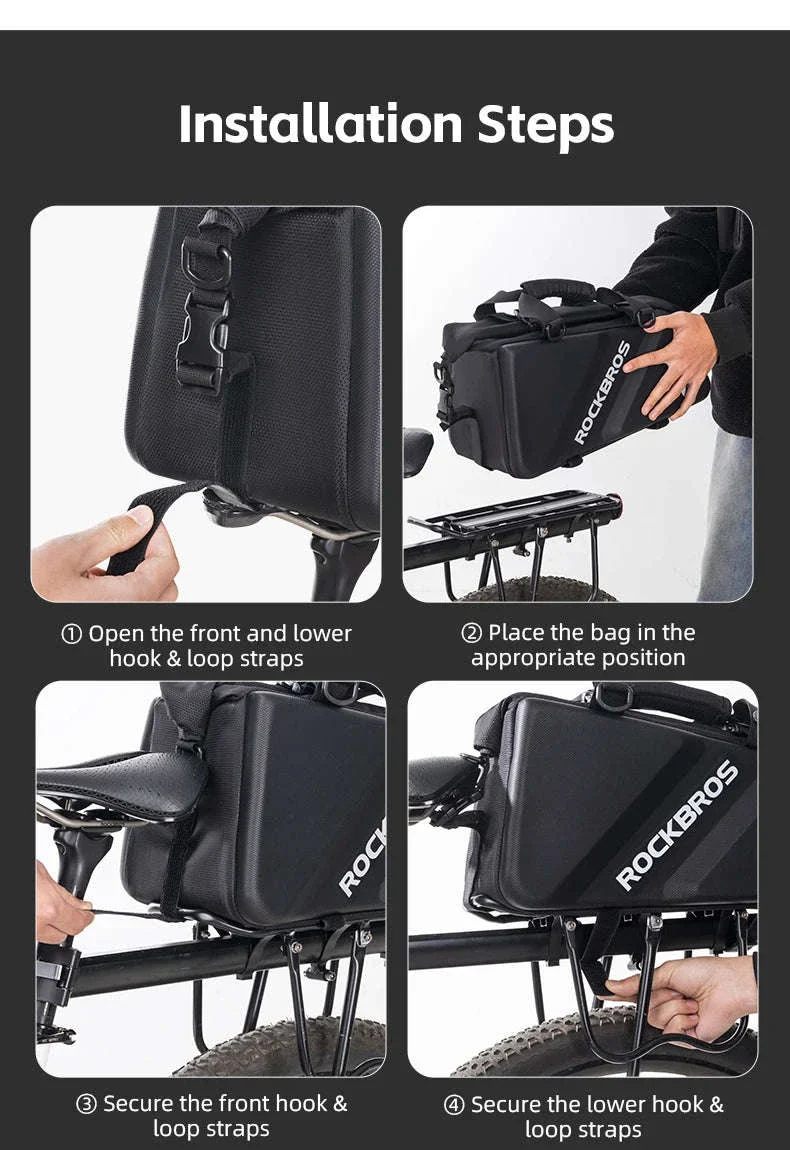 11.6L Bicycle Rear Pannier Bag Double Side Rainproof Storage - Image 17