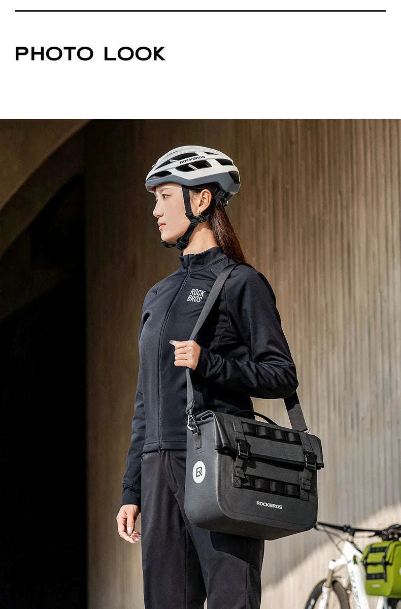 15L Bicycle Front & Fork Waterproof Bag Saddle Storage Pack - Image 13