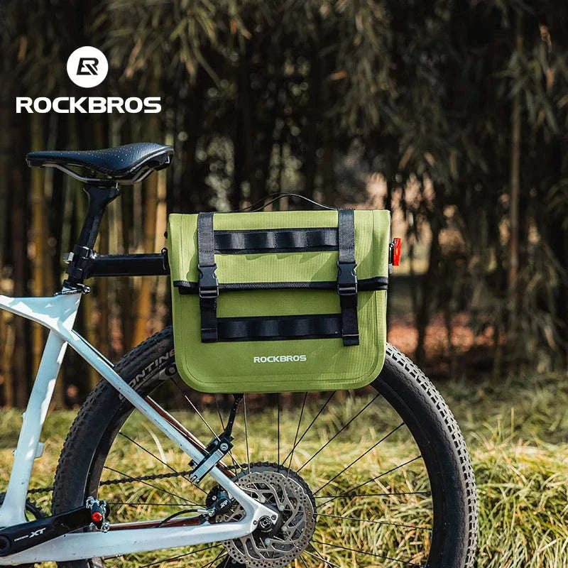 15L Bicycle Front & Fork Waterproof Bag Saddle Storage Pack - Image 2