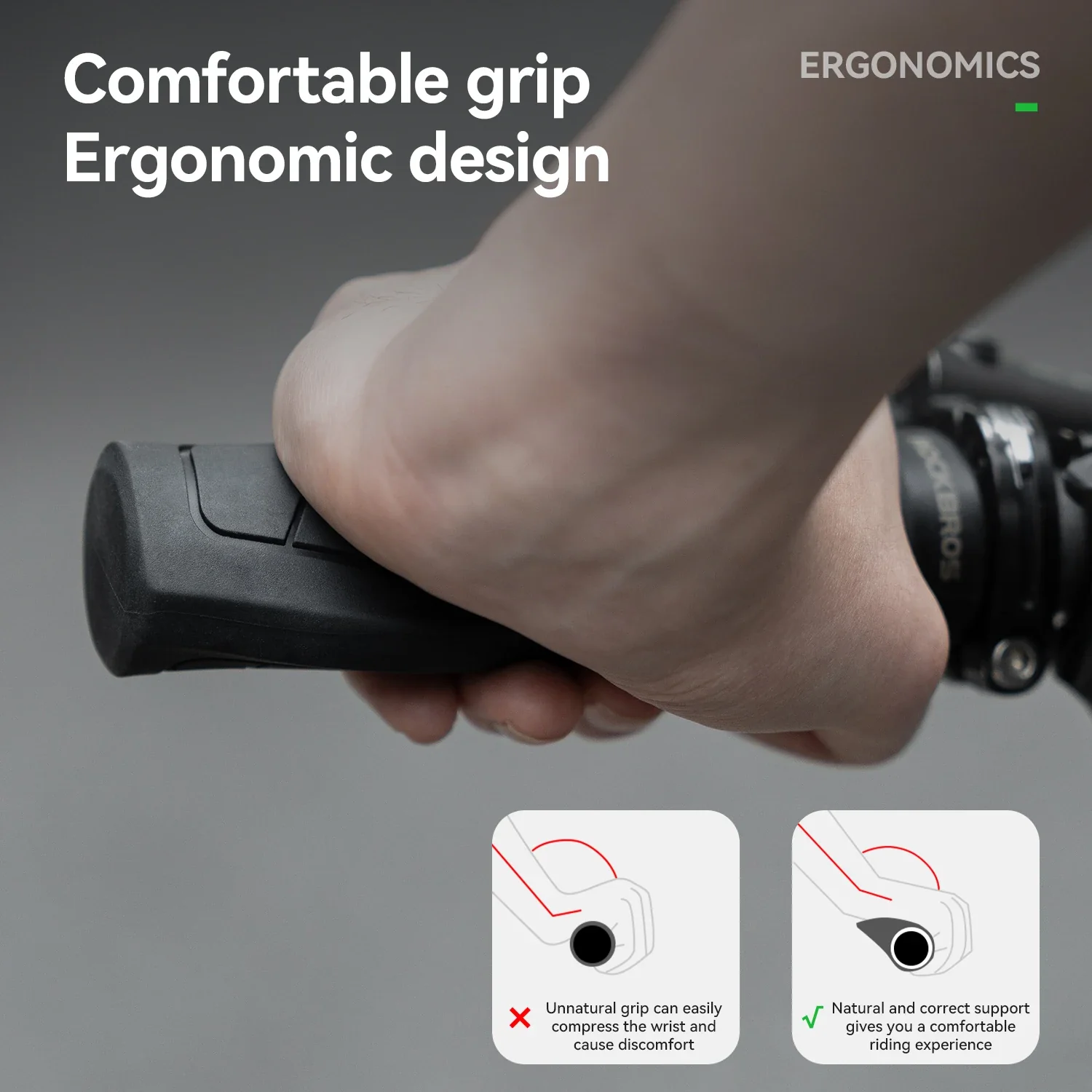 Shockproof Anti-Slip Bicycle Grips 13cm Comfortable Handlebar Cover - Image 3
