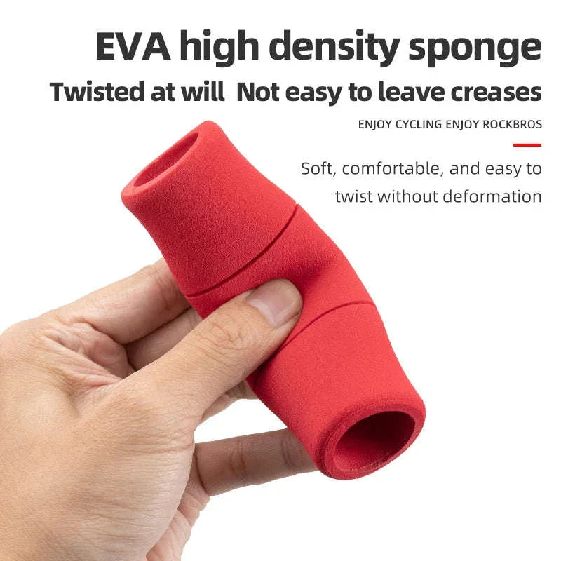 Bicycle Handlebar Grips 22mm EVA Shock-Absorbing Lock-On Pair - Image 2