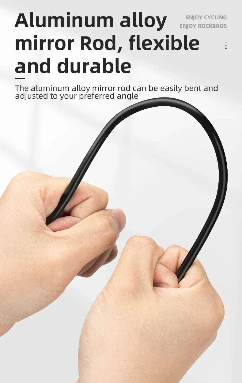 Bicycle Helmet Rearview Mirror with 360° Adjustable Viewing Angle - Image 19