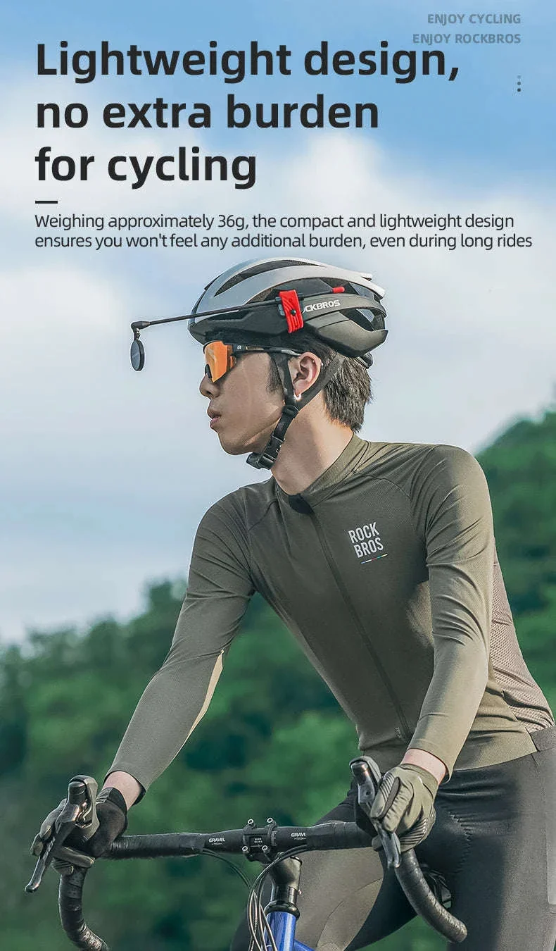 Bicycle Helmet Rearview Mirror with 360° Adjustable Viewing Angle - Image 20
