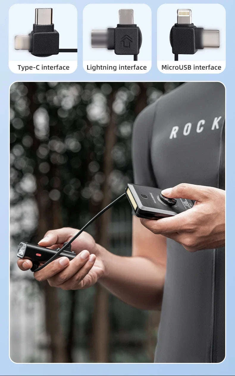 Bicycle Front Light RL-S2, IPX6 Waterproof 10000mAh - Image 14
