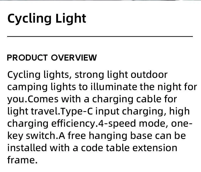 Bicycle Front Light RL-S2, IPX6 Waterproof 10000mAh - Image 8