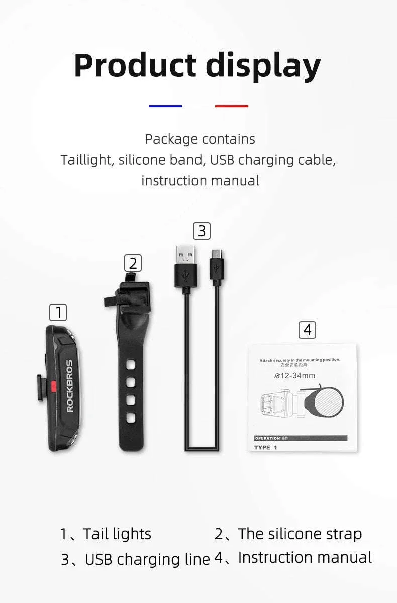 Waterproof Bike Taillight LED Rear Light with Multiple Modes - Image 17