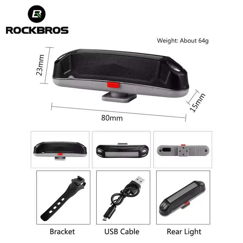 Waterproof Bike Taillight LED Rear Light with Multiple Modes - Image 2