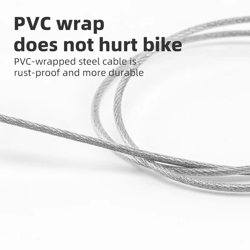 3-Digit Bicycle Cable Lock Steel Anti-Theft Helmet & Bike Lock - Image 5