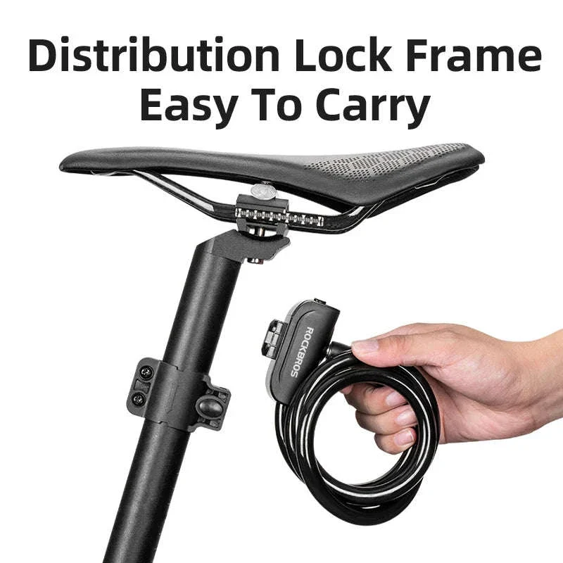 Steel Cable Bike Lock with Keyless Quick Lock - Image 4