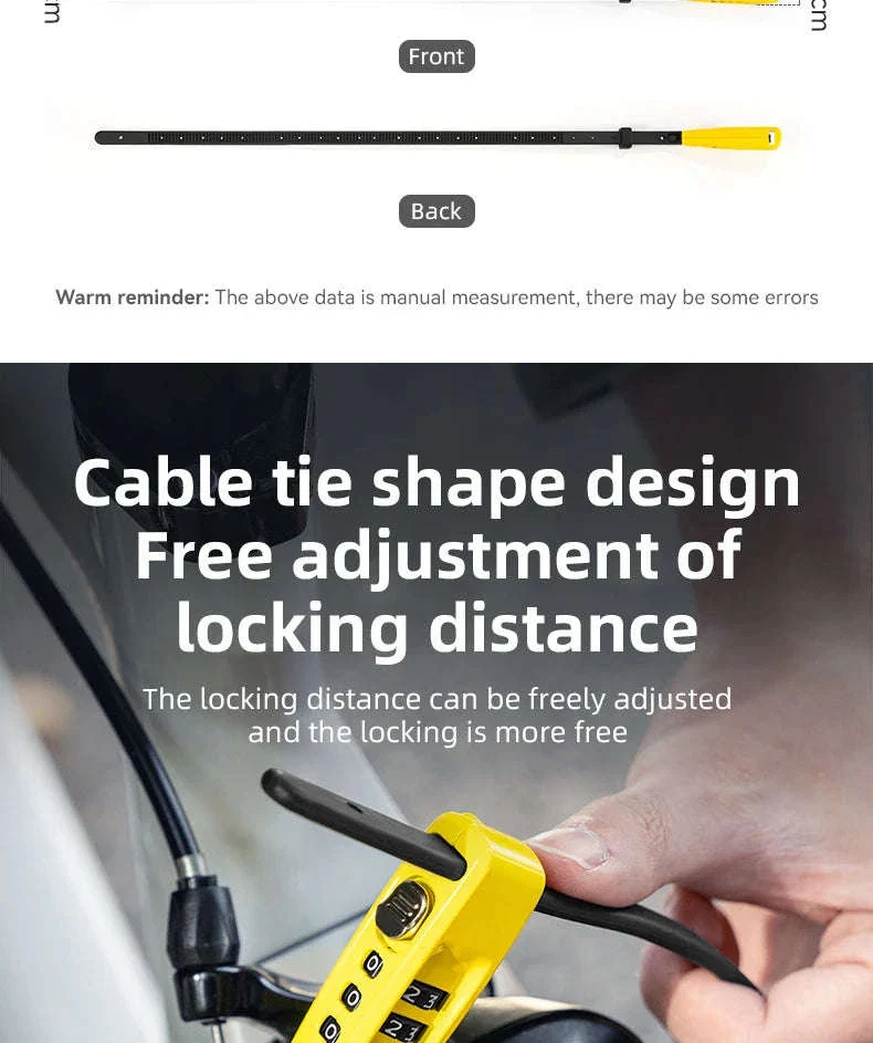 1.5m Cable Lock for Bikes, E-Bikes and Helmets - Image 9