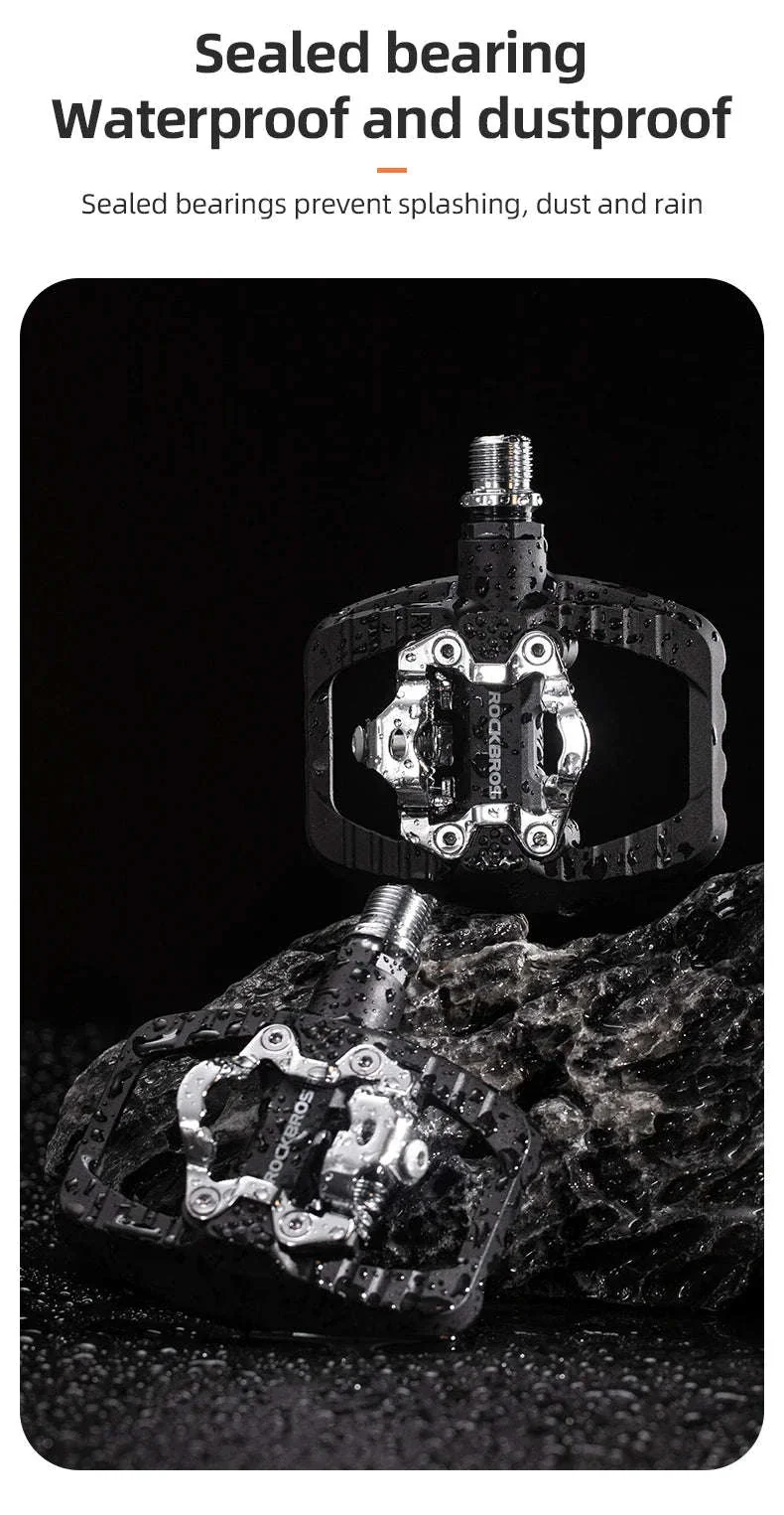 2-in-1 Bike Pedals Flat & Clipless Anti-Slip Platform for Shimano - Image 16