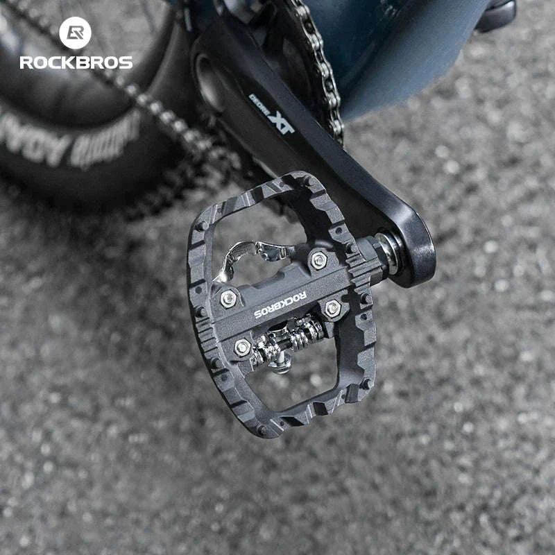 2-in-1 Bike Pedals Flat & Clipless Anti-Slip Platform for Shimano - Image 4