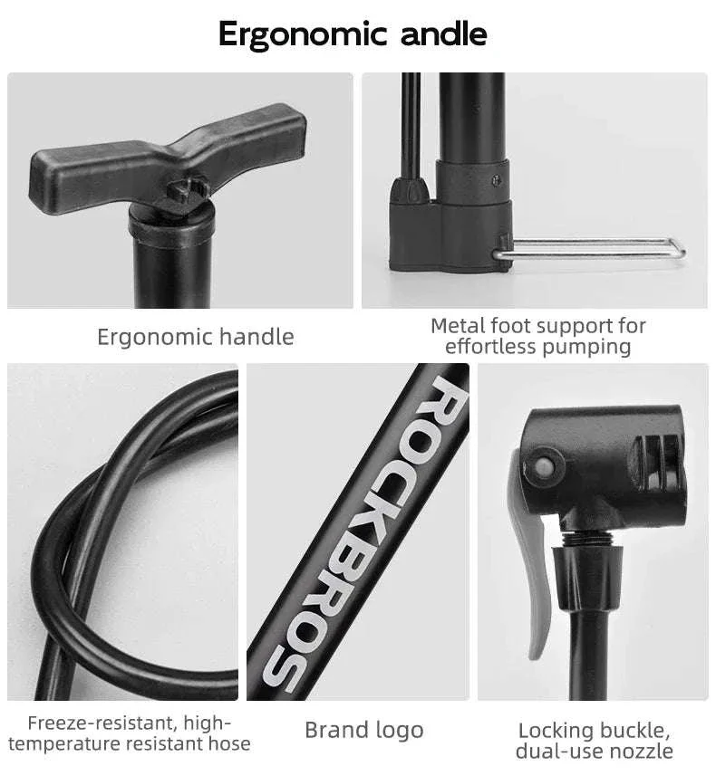 120 PSI Bike Pump with Alloy Cylinder for Presta & Schrader Valves - Image 18