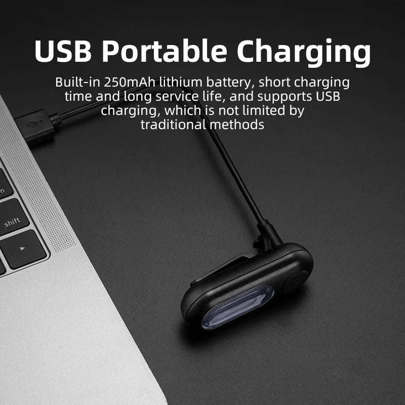 USB Rechargeable Bicycle Rear Light, 5 Modes - Image 5
