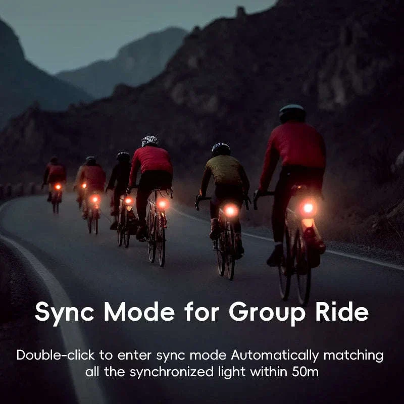 Smart Bike Rear Light with Brake Sensing & Sync Mode - Image 11