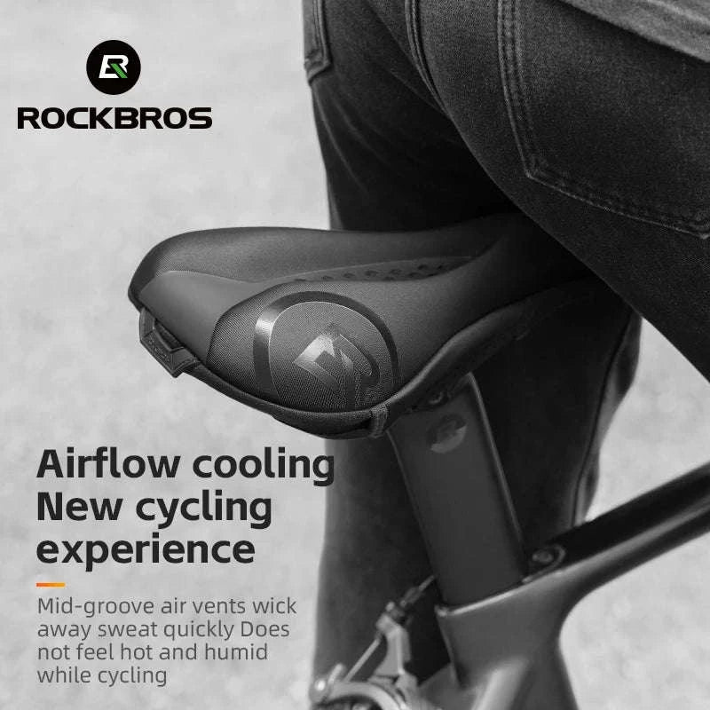 Bicycle Saddle Cover Memory Foam Gel Seat Cushion - Image 6