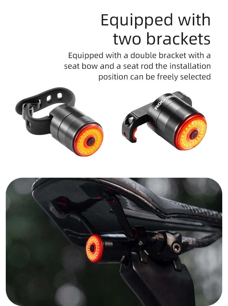 Q5 Mini Smart Auto Brake Sensing Bike Tail Light - Image 14