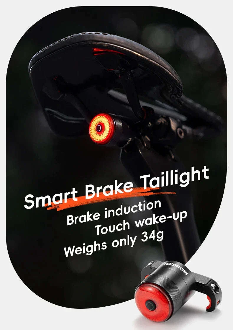 Q5 Mini Smart Auto Brake Sensing Bike Tail Light - Image 7