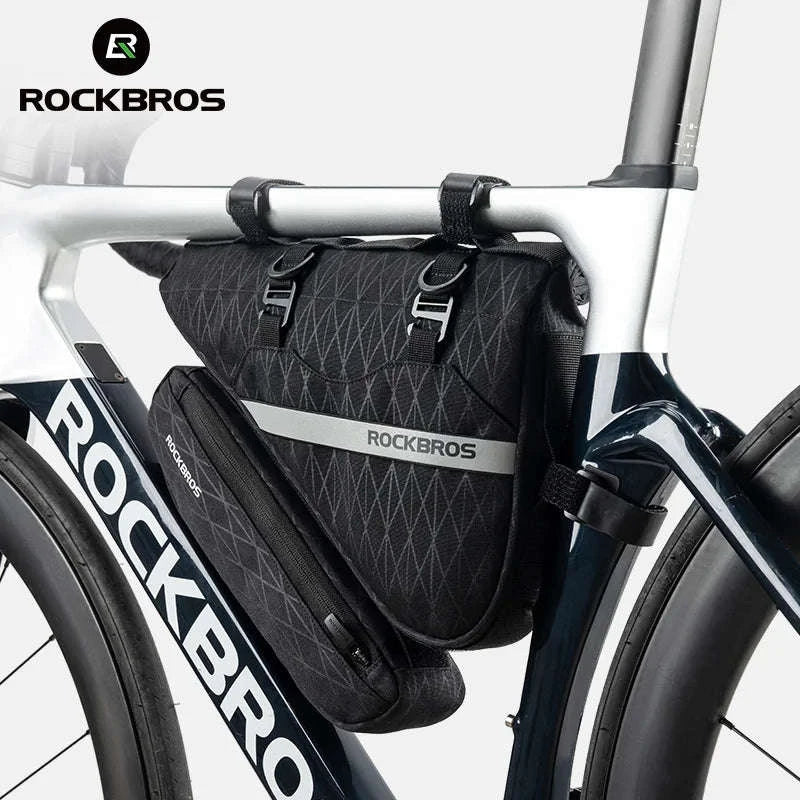 Waterproof Bicycle Triangle Bag 2-in-1 Detachable Bike Storage Pack